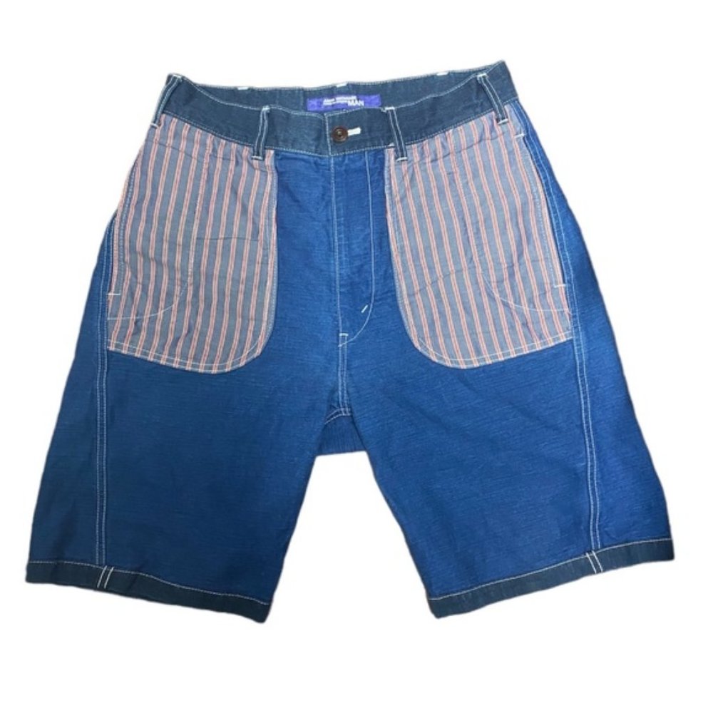 SOLD Junya Watanabe CDG Striped Pocket Shorts - Picture 1 of 6
